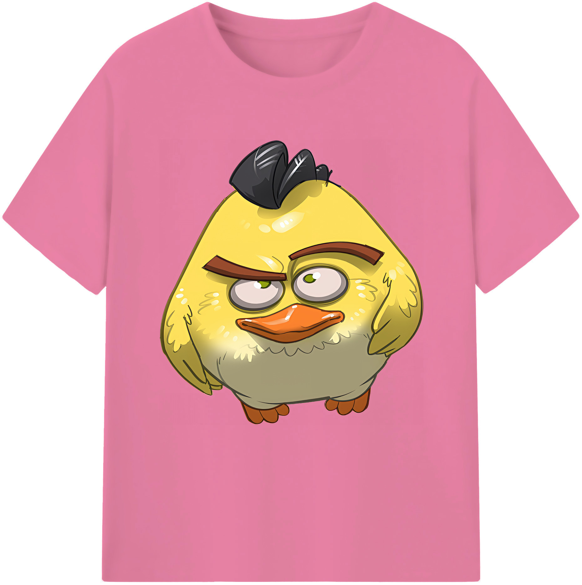 （画像用） Angry Birds アングリーバード 綿100％半袖Tシャツ（フロントプリント）